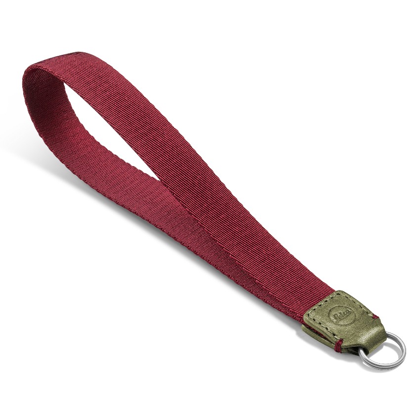 Leica 18572 Dragonne tissu/cuir olive - bordeaux